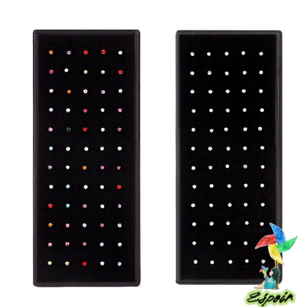 ESPO Set 60 Khuyên Mũi Thép Không Gỉ Đính Đá Cá Tính