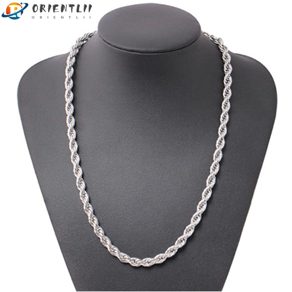 ORIENTLII Vòng cổ Mặt Hoa Xoắn Ốc Bằng Titan