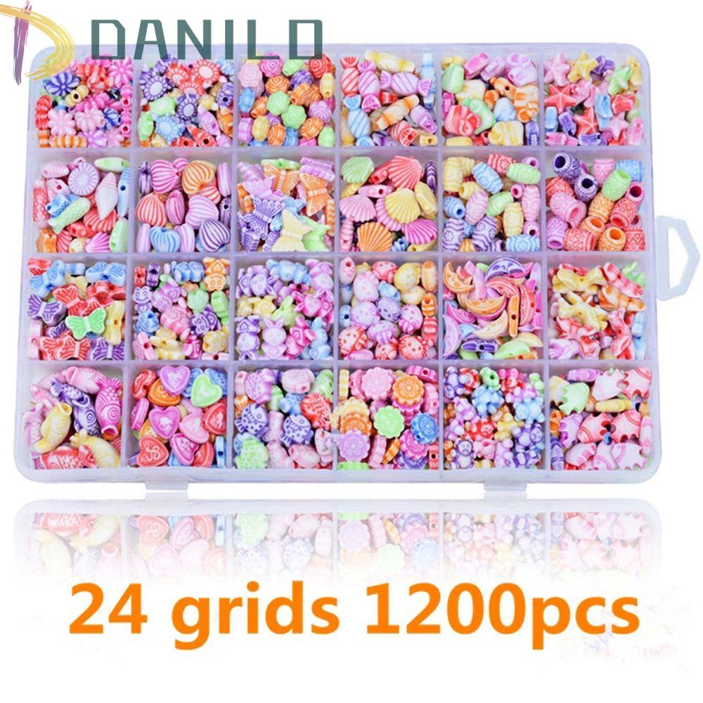 DANILO Bộ 700 Hạt Xâu Chuỗi Làm Đồ Thủ Công Sáng Tạo