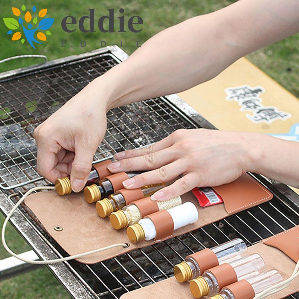 26EDIE Bộ 5 Hũ Đựng Gia Vị Bằng Da Chống Nước Có Thể Gấp Gọn