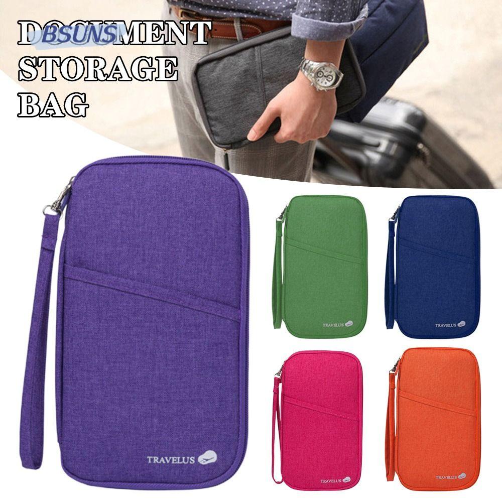 BSUNS Ví Đựng Hộ Chiếu / Thẻ ID / Hộ Chiếu Sức Chứa Lớn Có Khóa Kéo Tiện Dụng Mang