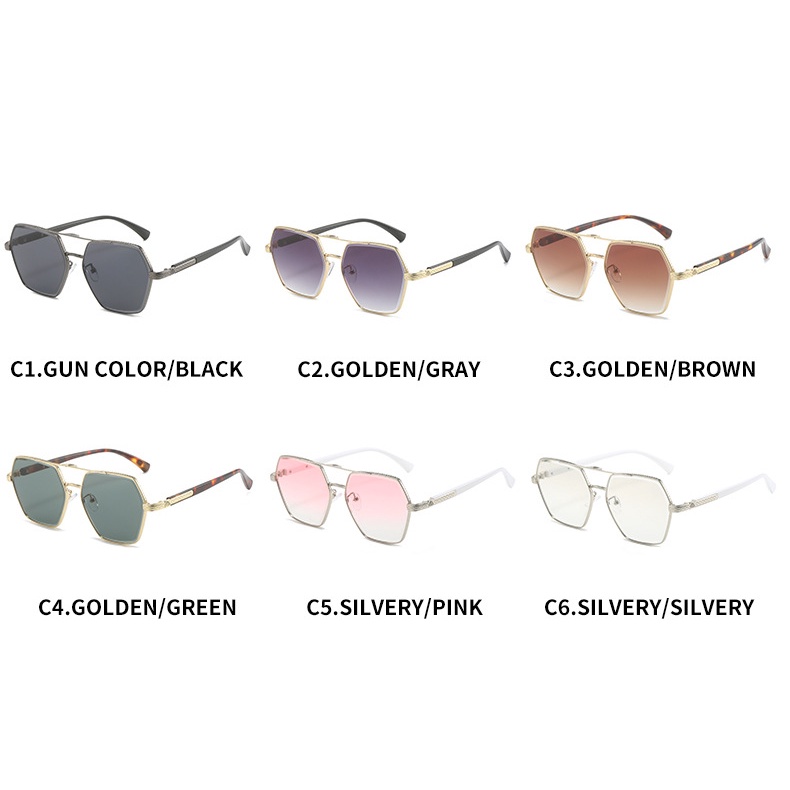 Kính Mát Gọng Kim Loại Phong Cách Retro Âu Mỹ Thời Trang Mới 2023