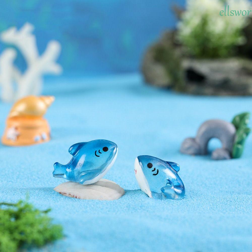 ELLSWORTH Đồ trang trí Cá Mập Bằng Nhựa Resin Dùng Trang Trí DIY
