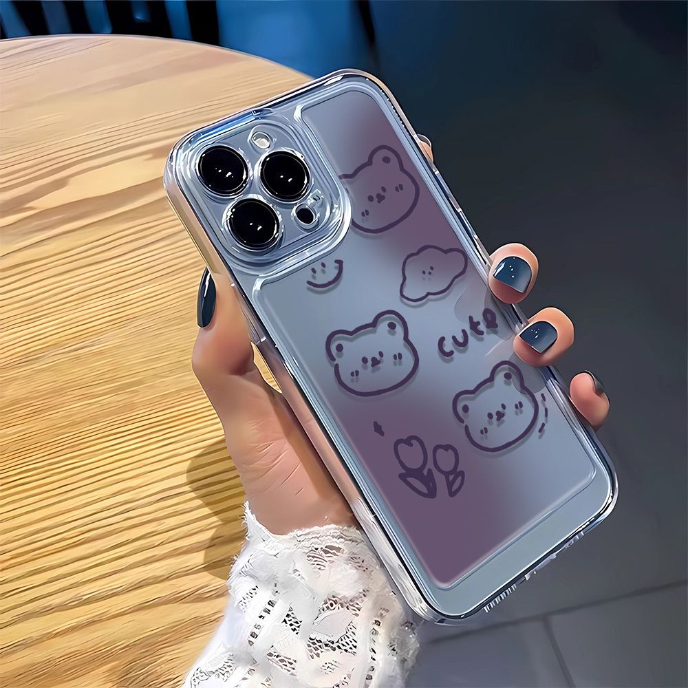 Ốp Điện Thoại Mềm Họa Tiết Hoa Tulip Kiểu Graffiti 11 Cho Iphone 127I 14Promax 13 8p