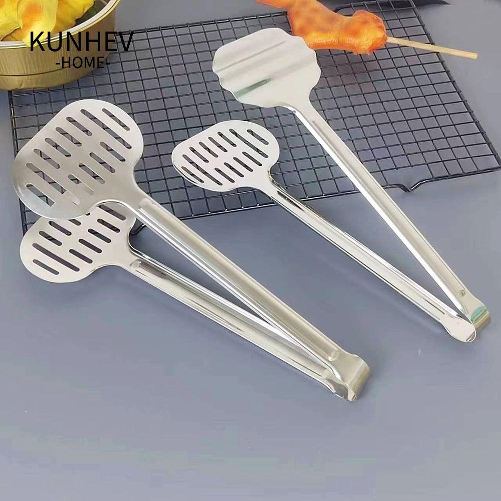 KUNHEV Kẹp Gắp Thức Ăn Chịu Nhiệt Độ Cao Bằng Thép Không Gỉ Đa Năng