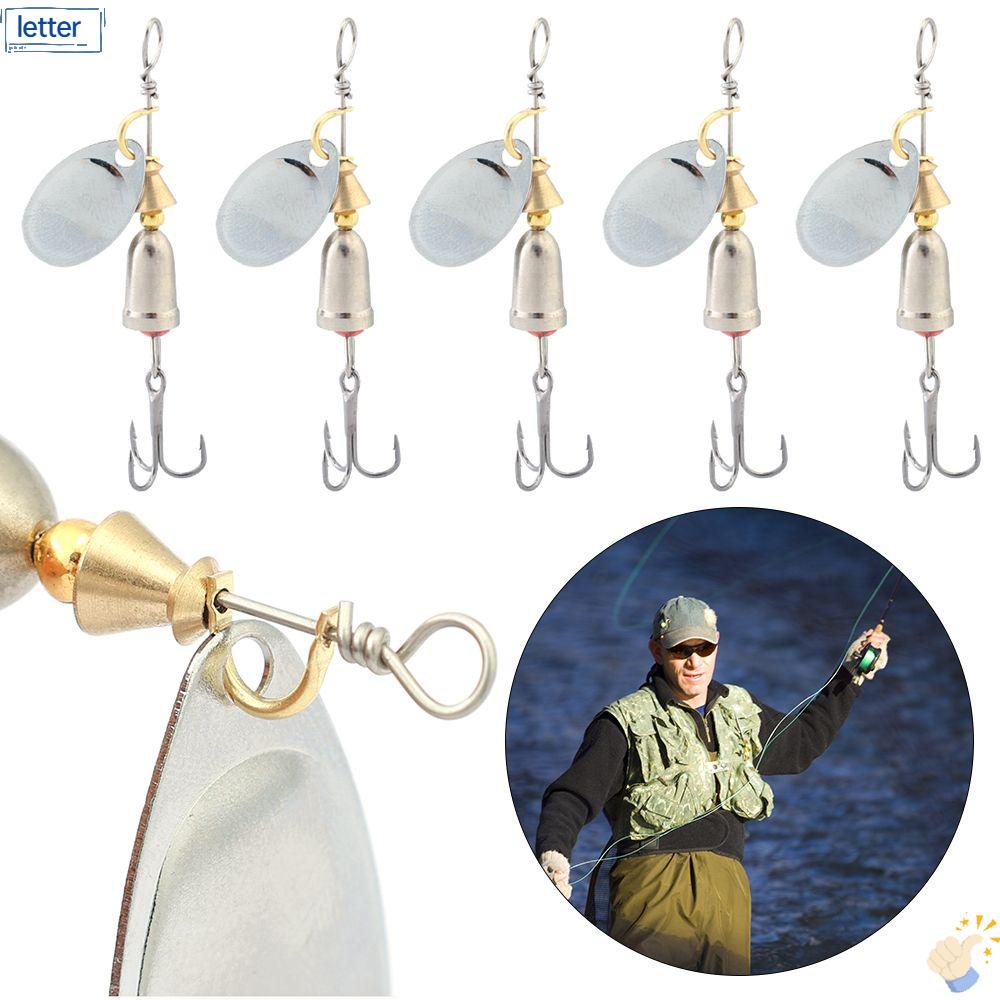 LET Set 5 Mồi Câu Cá Giả Dạng Xoay Chuyên Dụng