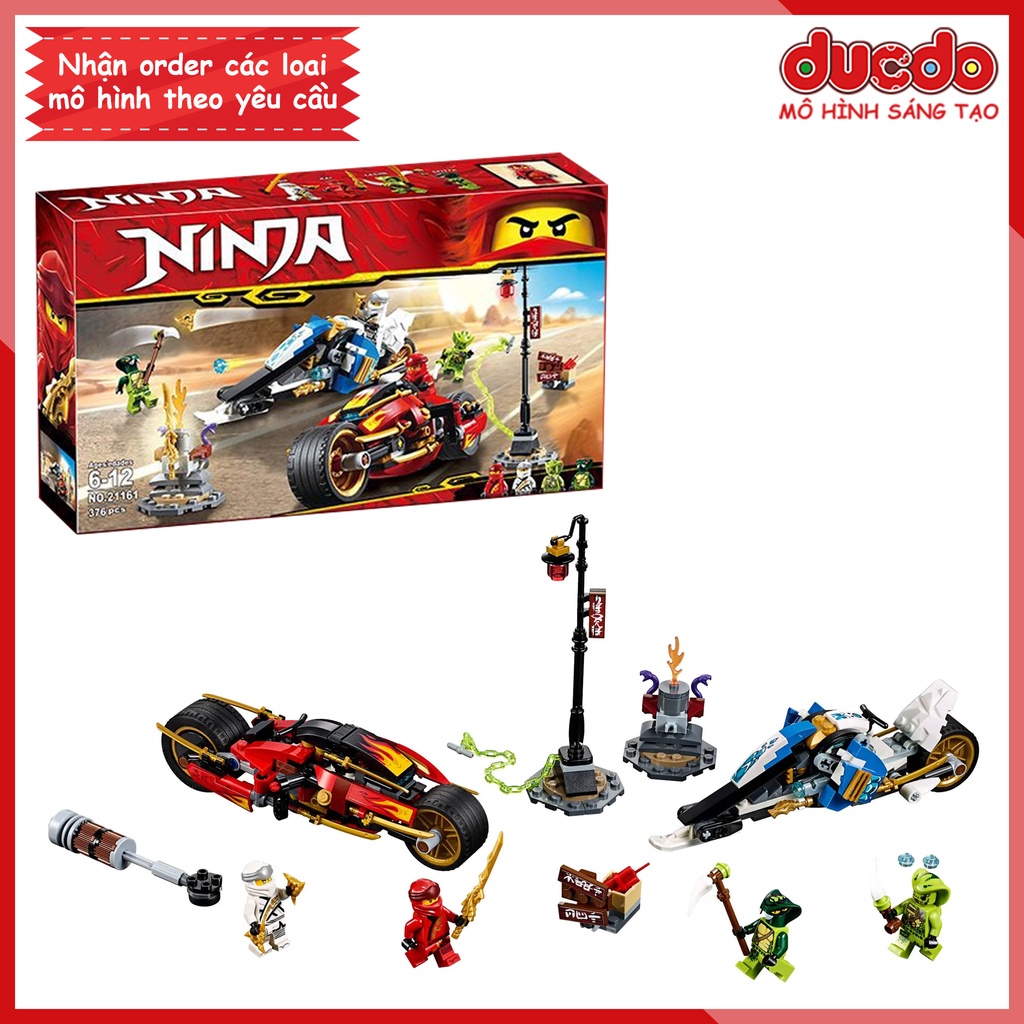 21161 Lắp ghép Ninjago siêu xe Kai Zane truy đuổi xà tinh - Đồ chơi Xếp hình Ninja 70667