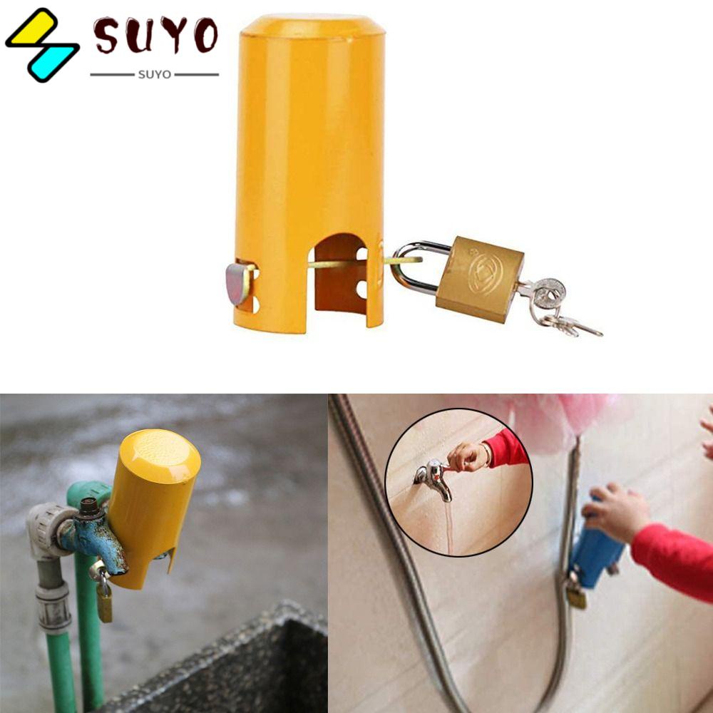 SUYO Vỏ Bọc Bảo Vệ Vòi Nước Bằng Kim Loại Có Khóa Đa Năng Kèm Chìa Khóa Tiện Dụng Cho Sân Vườn