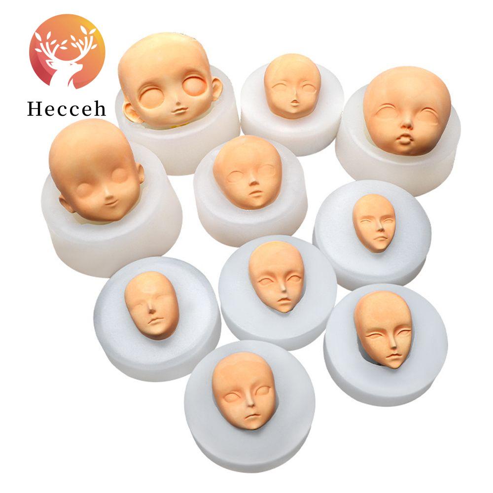 HECCEH Khuôn Làm Bánh Bằng Silicone Hình Khuôn Mặt Em Bé