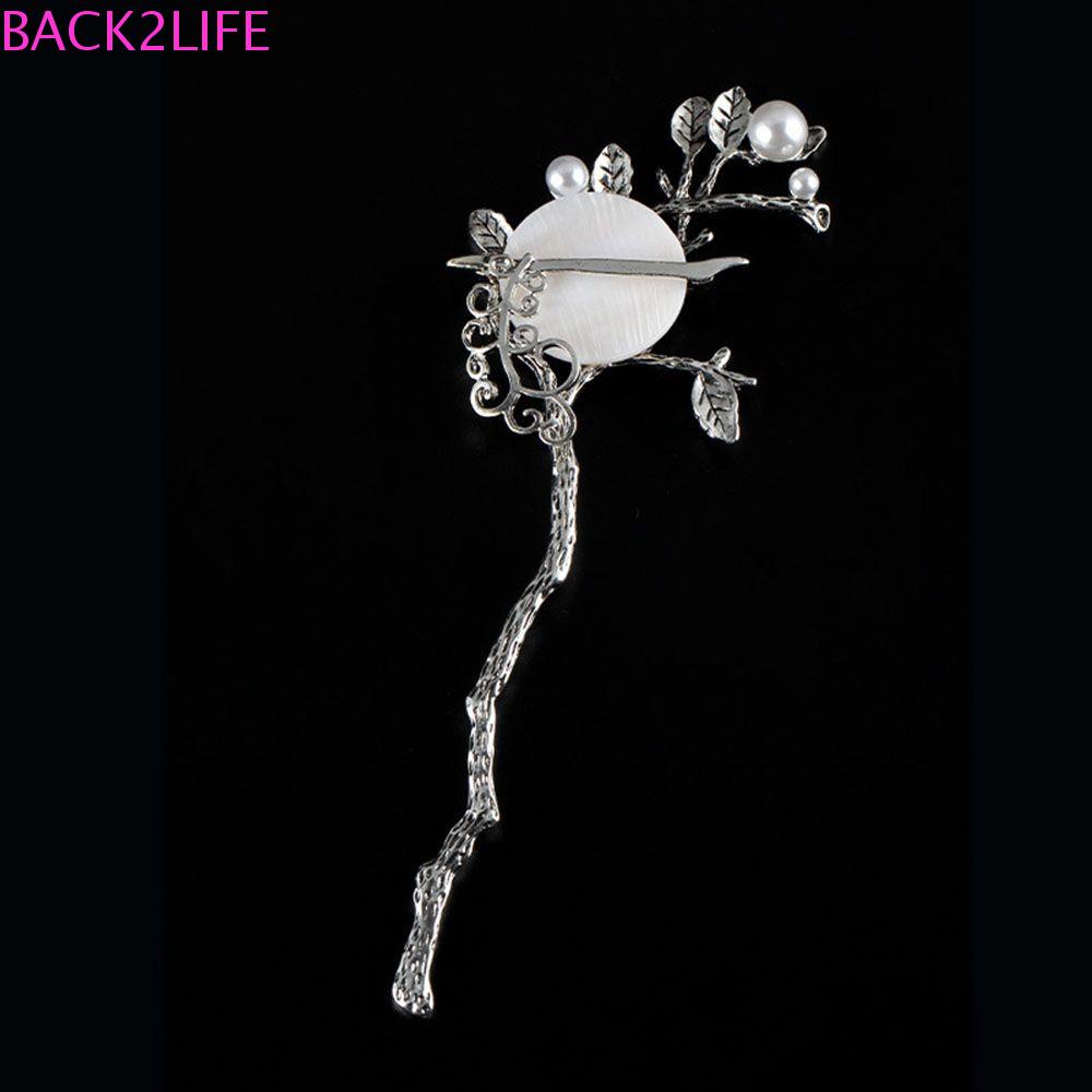 BACK2LIFE Trâm Cài Tóc Hình Mặt Trăng Phong Cách Cổ Điển Cho Nữ