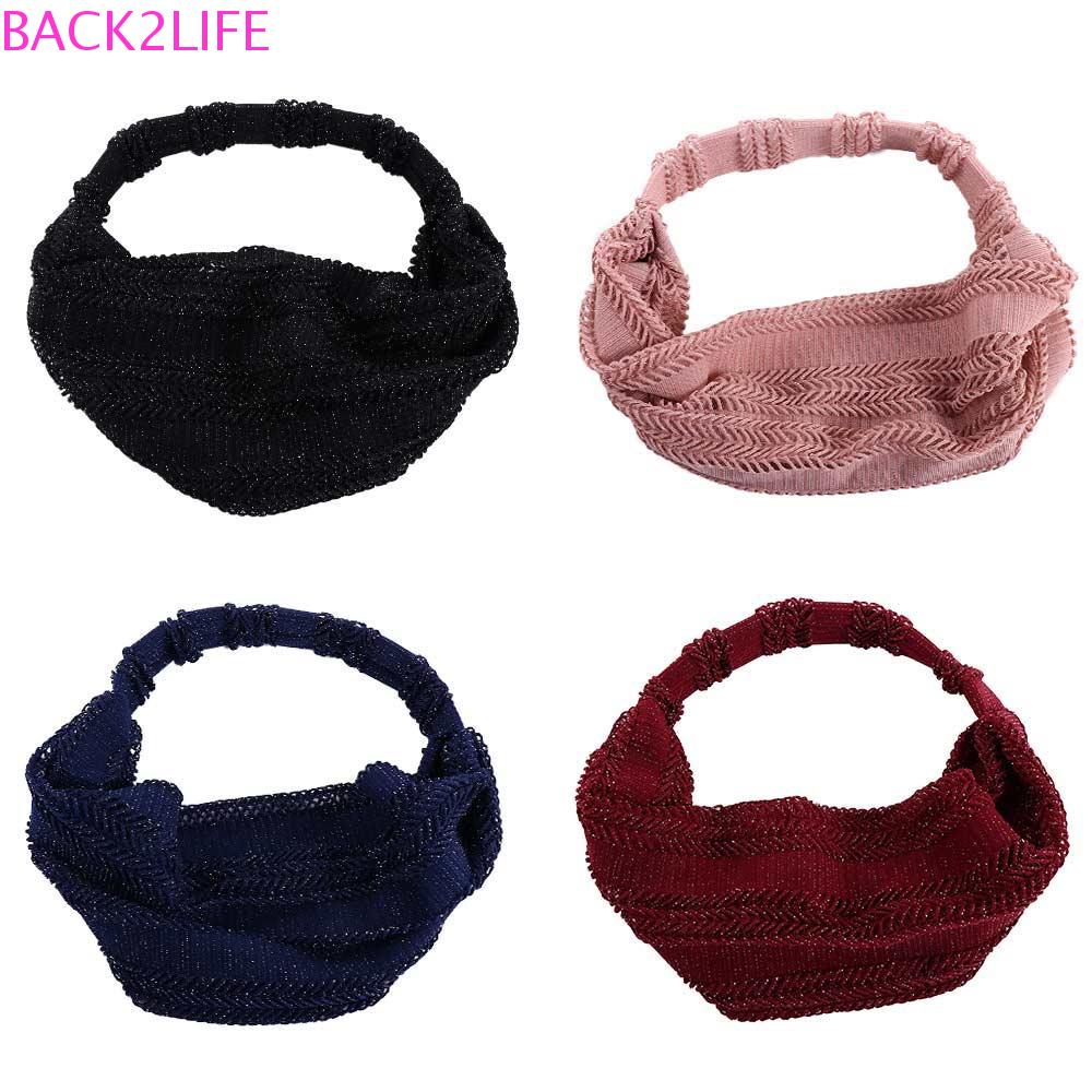 BACK2LIFE Băng đô cài tóc rửa mặt Màu Sắc Đơn Giản Phong Cách Hàn Quốc