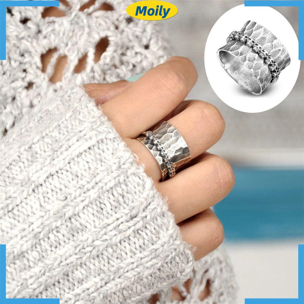 MOILYVN Nhẫn Hình Đầu Lâu Giảm Căng Thẳng