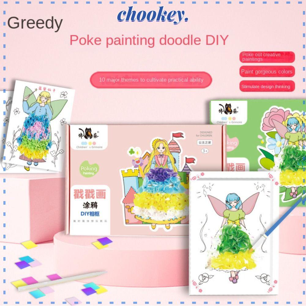 CHOOKEY Đồ Chơi Giấy Vẽ Tranh Nghệ Thuật DIY Cho Bé