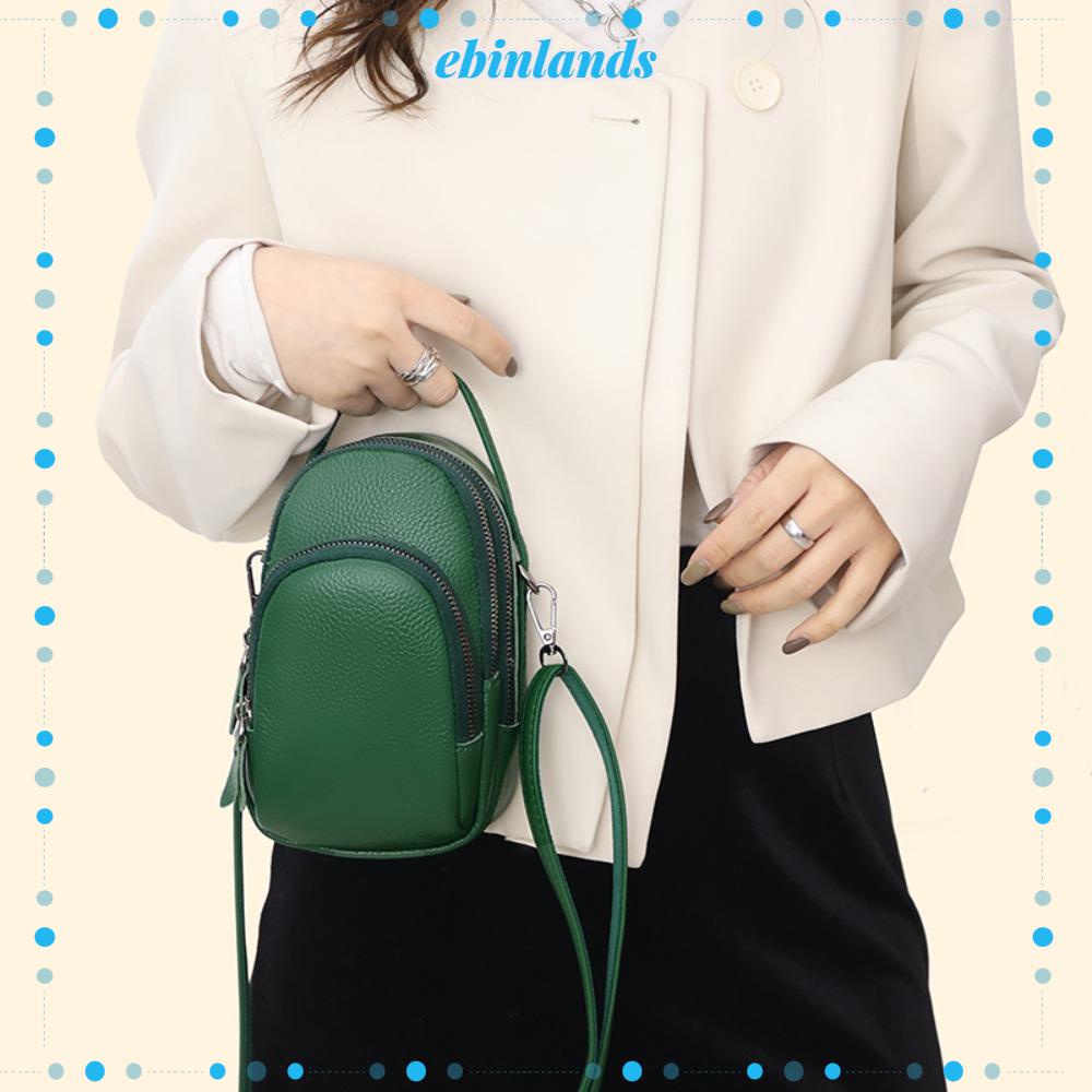 EBINLANDS Túi Xách Đeo Chéo Ba Ngăn Chất Liệu Mềm Mại Thời Trang Cho Nữ