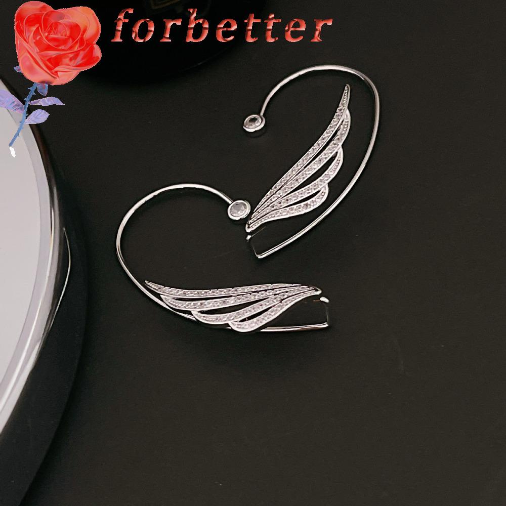 FORBETTER Khuyên Kẹp Vành Tai Không Xỏ Kiểu Pháp Sang Trọng Cho Bạn Gái