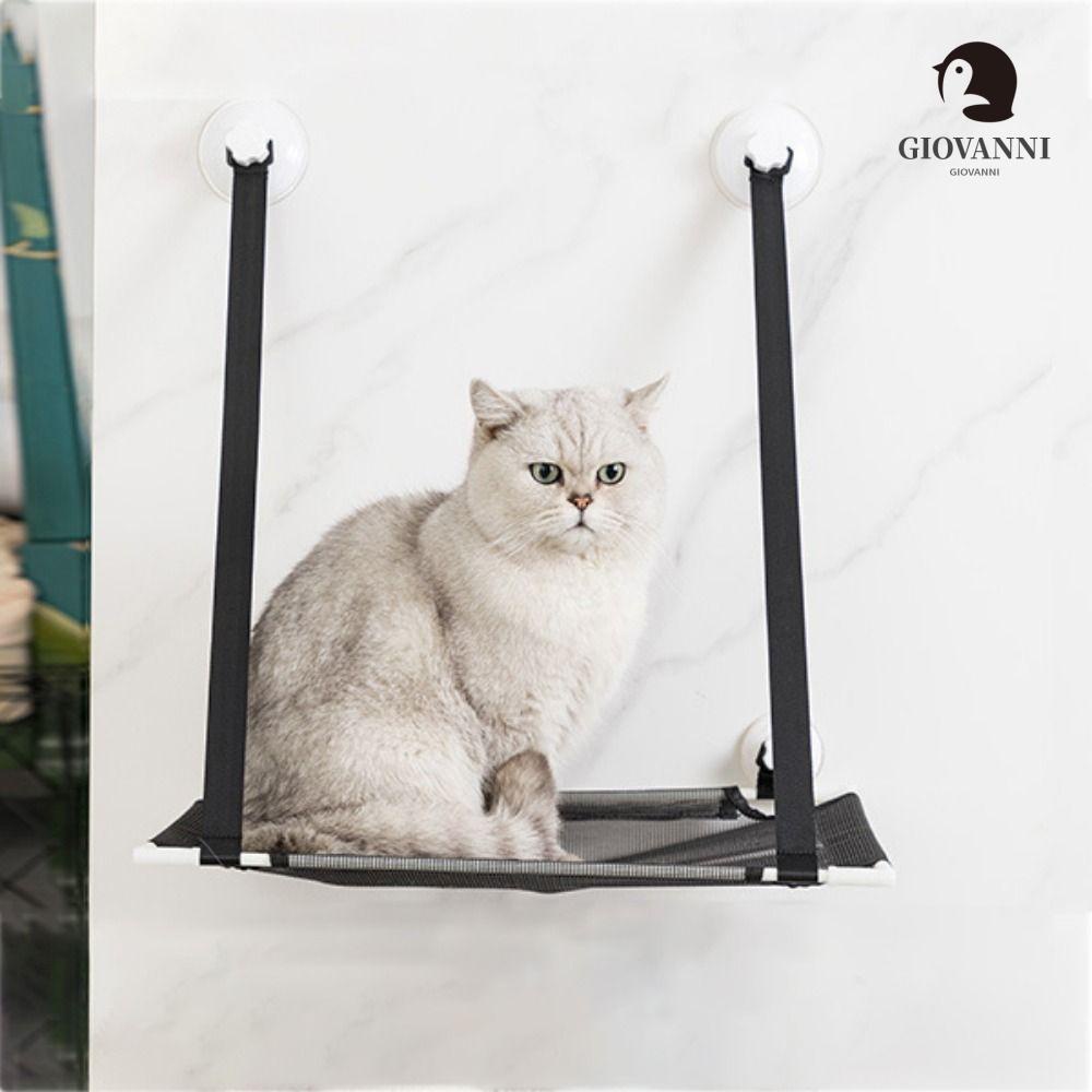 GIOVANNI Võng Lưới Treo Cửa Sổ Có Giác Hút Thoáng Khí Dành Cho Mèo
