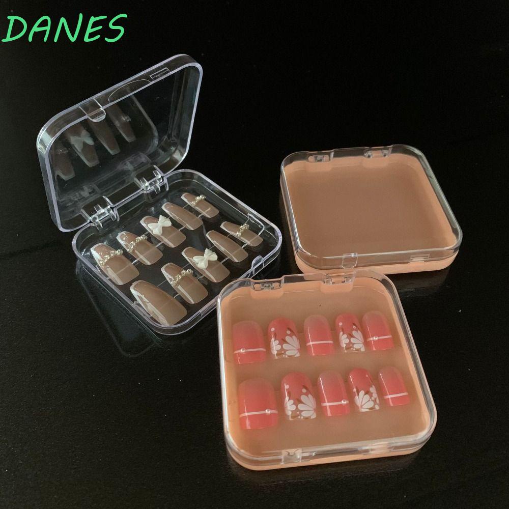 DANES Hộp Trong Suốt Hình Vuông Trưng Bày Móng Tay