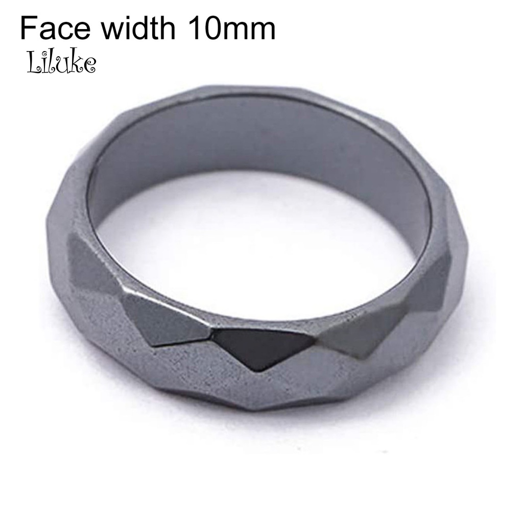 Nhẫn Hợp Kim Màu Đen Thiết Kế Đơn Giản Thời Trang