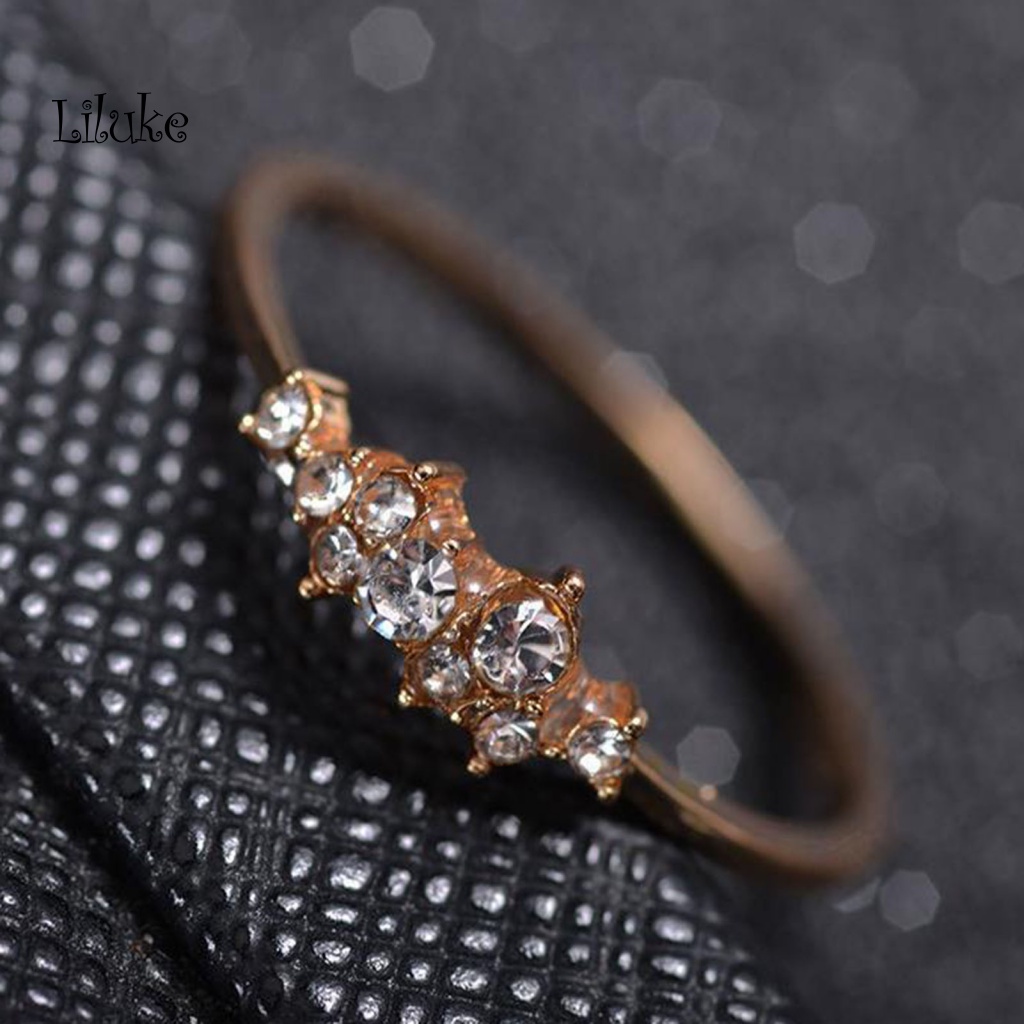 Nhẫn Đốt Ngón Tay Mạ Bạc Hình Số 9 Đính Đá Thời Trang Cho Nữ