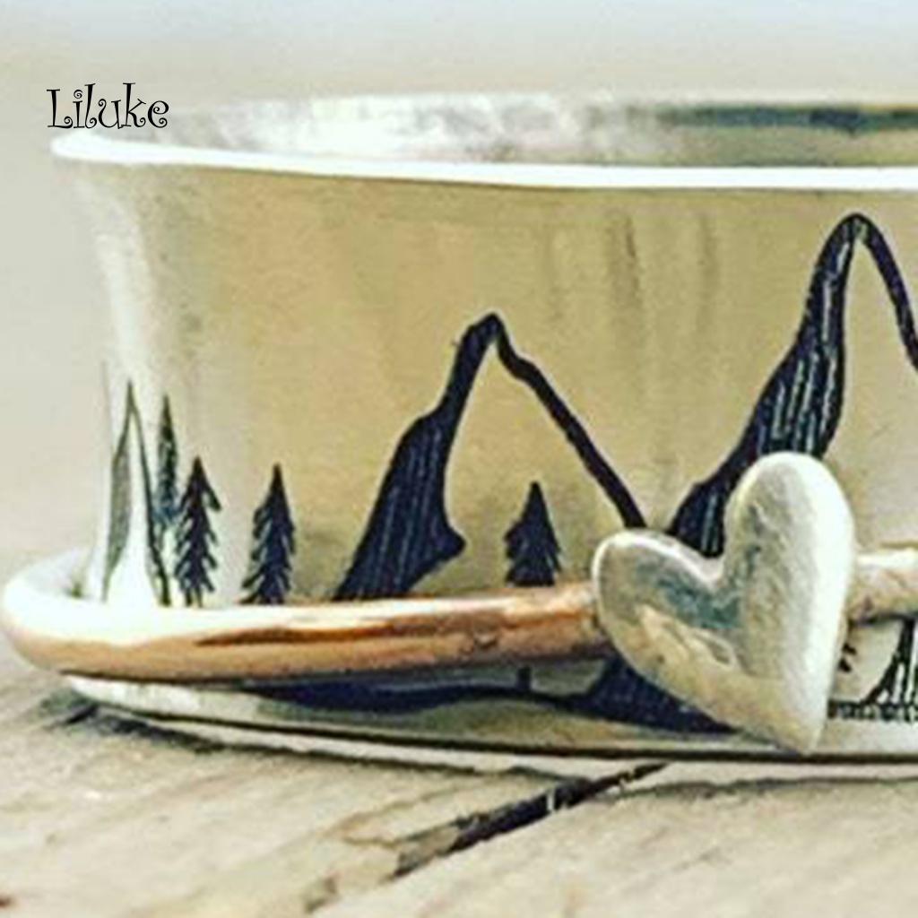 Nhẫn Hợp Kim Chạm Khắc Hoa Văn Tinh Tế Thời Trang