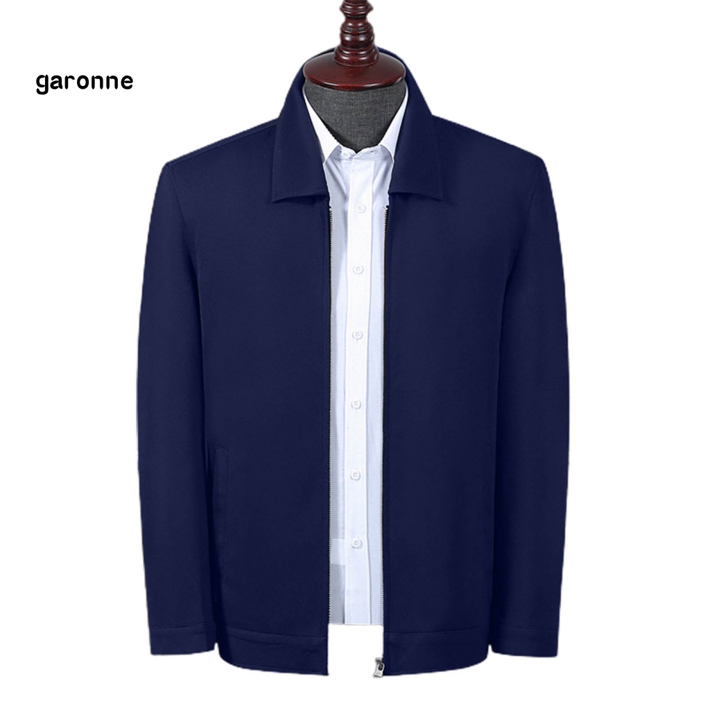 Áo Khoác Cổ Bẻ Dáng Rộng Màu Sắc Trơn Thời Trang Mùa Xuân Cho Nam