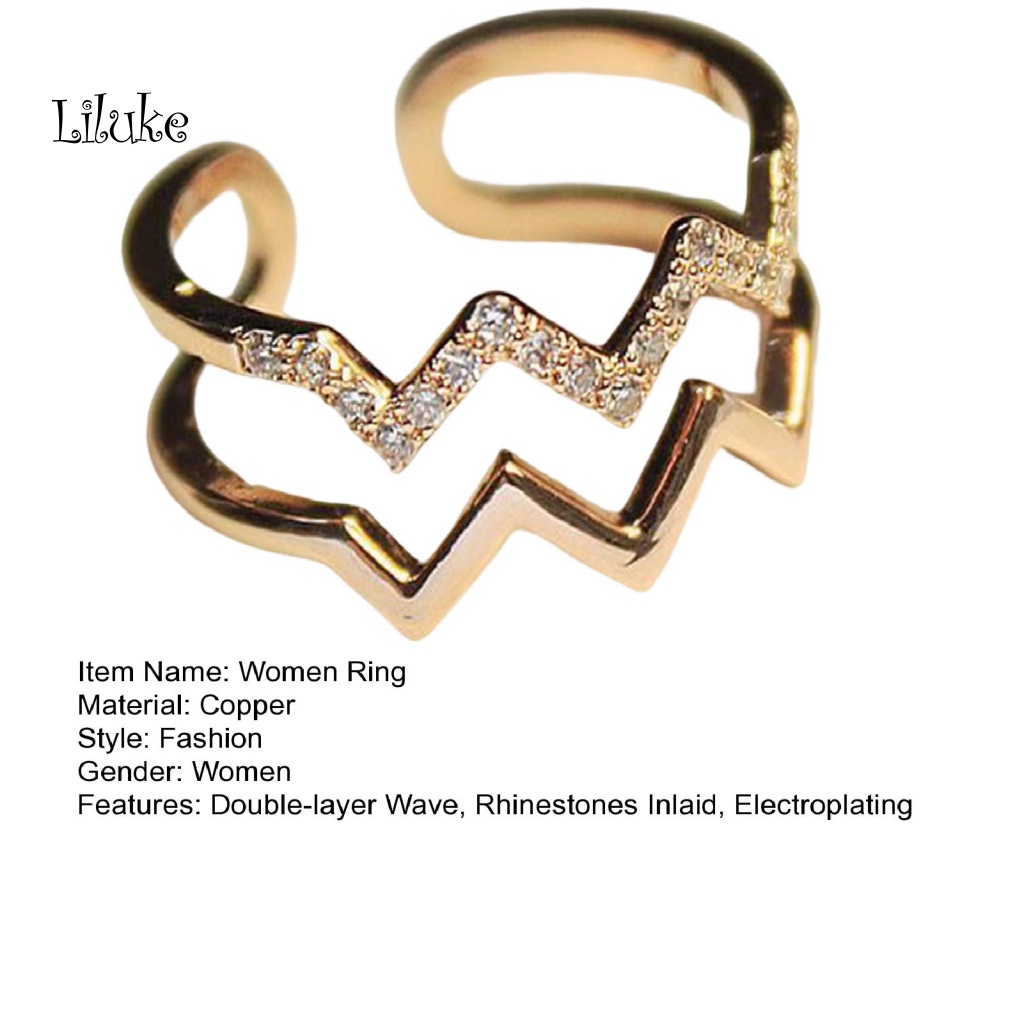 Nhẫn Hợp Kim Đính Đá Kiểu Dáng Thời Trang Cho Nữ