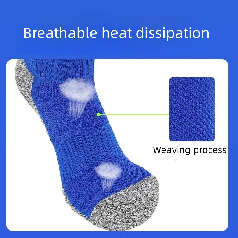Vớ Thể Thao Cổ Cao Dày Dặn Chống Trượt Thời Trang Mùa Hè Cho Nam