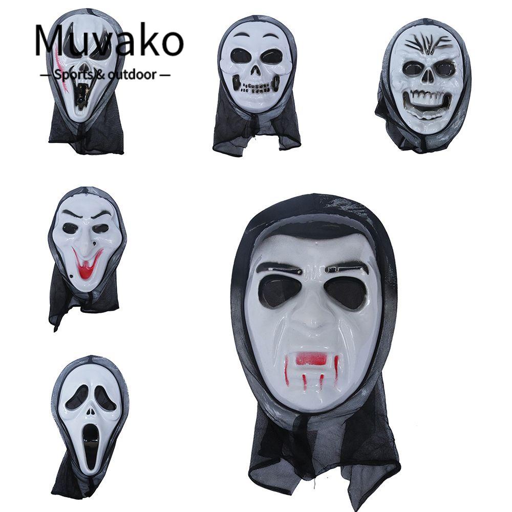 MUVAKO Mặt Nạ Hóa Trang Halloween Hình Ma Độc Đáo Thời Trang