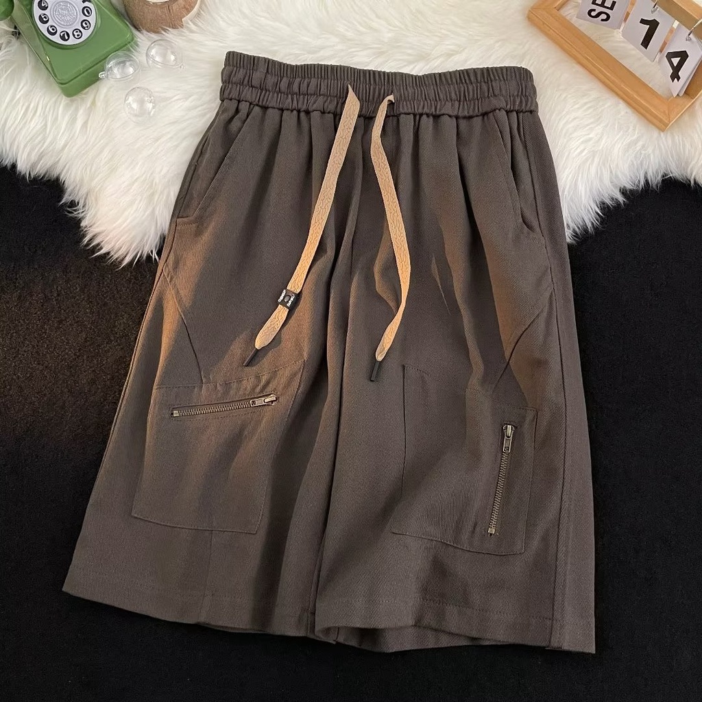 Quần Short Ống Rộng Phong Cách Mỹ Thời Trang Mùa Hè Mới Cho Nam