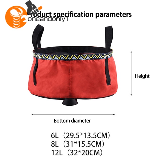 Xô Đựng Nước Hai Tầng Có Thể Gấp Gọn Tiện Dụng Dung Tích 6l / 8l / 12l