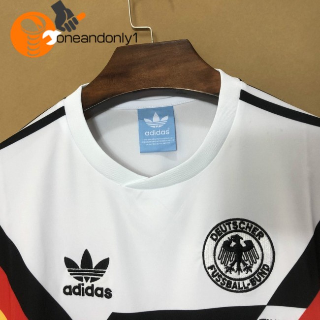 Bộ Đồ Đá Banh Đội Tuyển Đức 1990 Phong Cách Retro