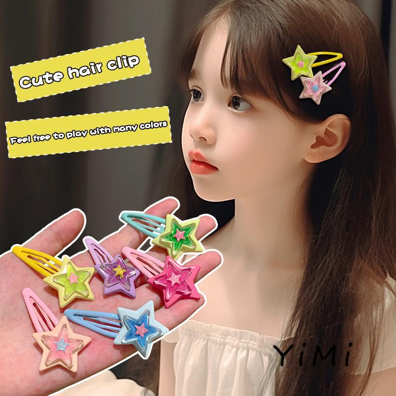 Kẹp Tóc bb y2k Hình Ngôi Sao Năm Cánh Màu Sắc Ngọt Ngào Cá Tính Dành Cho Nữ