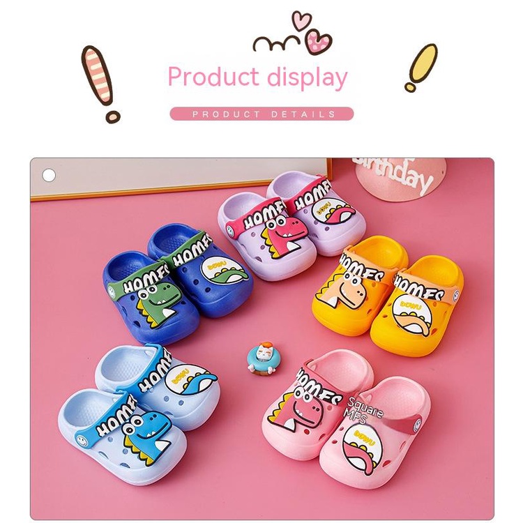 Dép Sandal Đục Lỗ Chống Trượt Hoạ Tiết Hoạt Hình Xinh Xắn Dành Cho Bé Trai