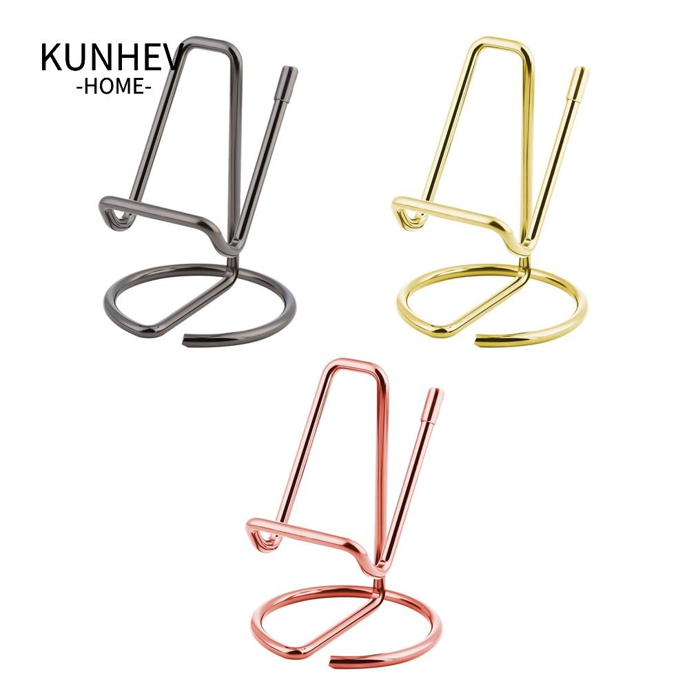 KUNHEV Giá Đỡ Thẻ Để Bàn Bằng Kim Loại Thiết Kế Dễ Thương