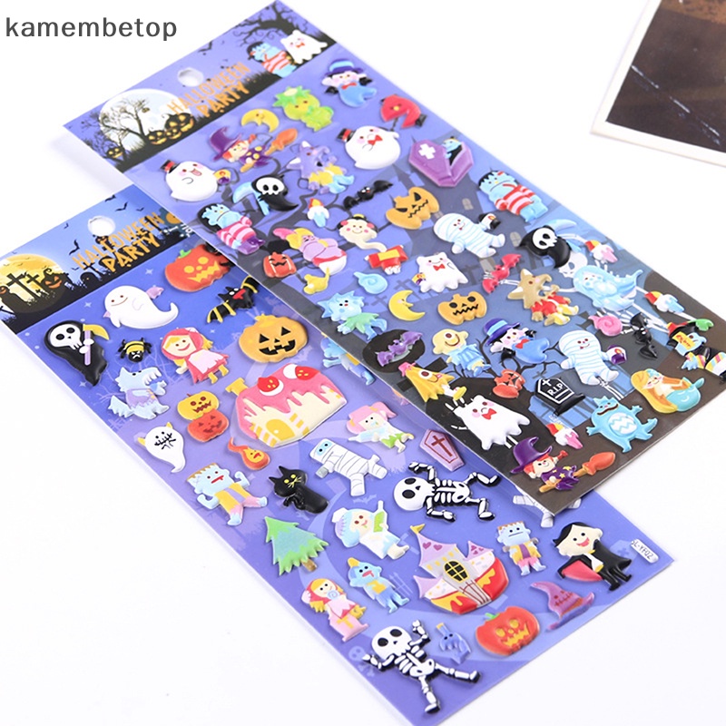 Beto 1 Nhãn Dán PVC Hình Bí Ngô Halloween Dễ Thương Trang Trí Sổ Tay Nhật Ký diy