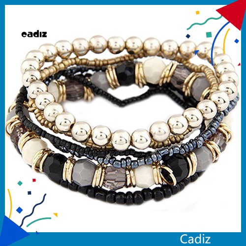 Vòng Tay Chuỗi Hạt Nhiều Lớp Phong Cách Bohemia Cho Nữ