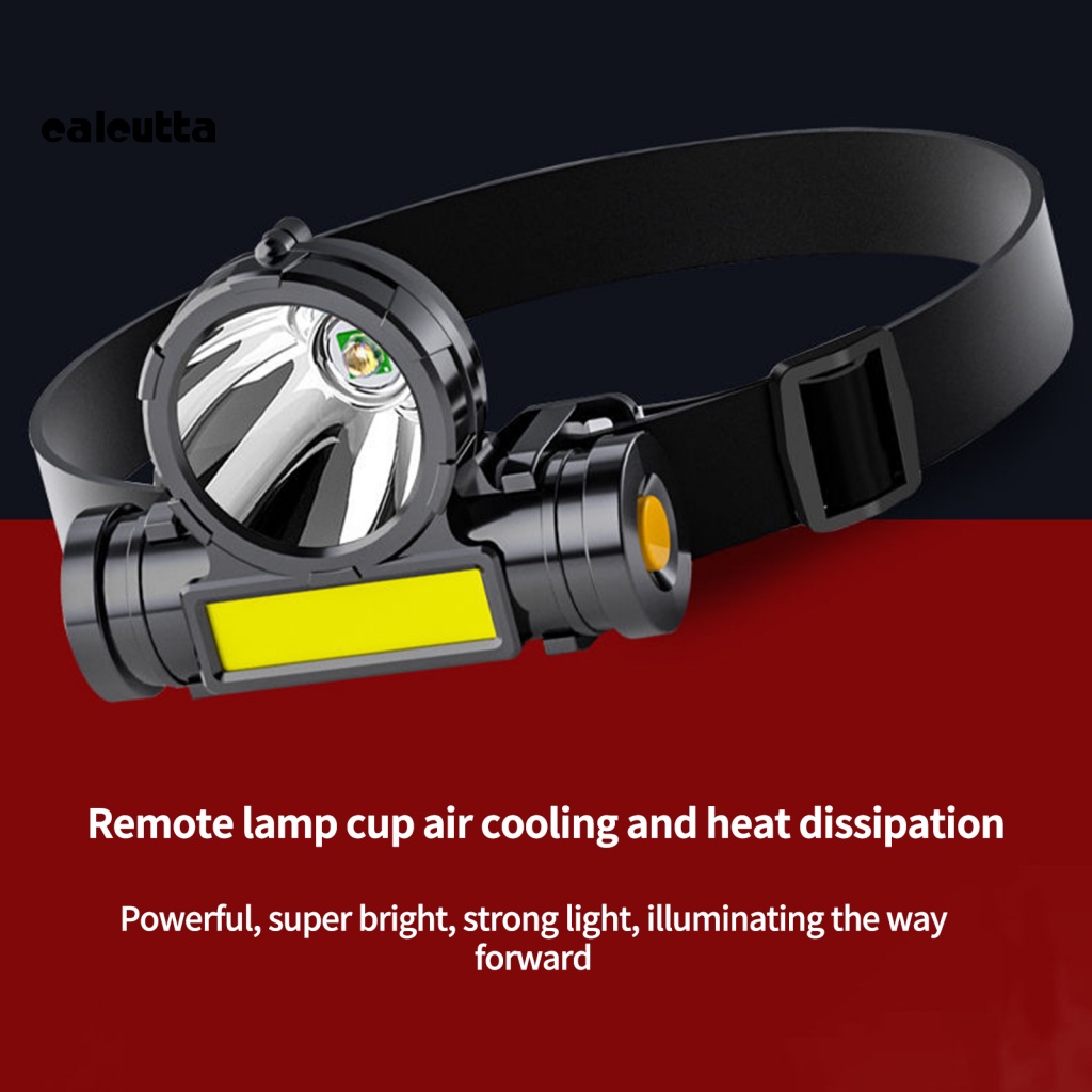 Bóng Đèn LED COB Đeo Đầu Độ Sáng Cao Chống Thấm Nước Có Thể Điều Chỉnh Đa Góc Sạc Lại Bằng Cổng USB Dùng Khi Đi Cắm Trại