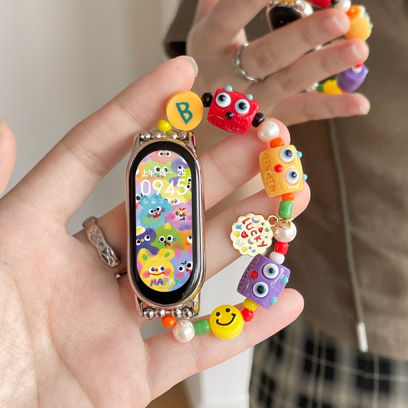 Dây Đeo Thay Thế Chất Liệu Resin Nhiều Màu Sắc Dễ Thương Cho Xiaomi Miband 8 7 6 5 4 3 Mi Band 8 7 6 5 4