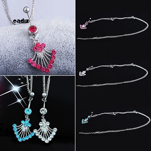 Khuyên Rốn Phối Dây Xích Đính Đá Quyến Rũ