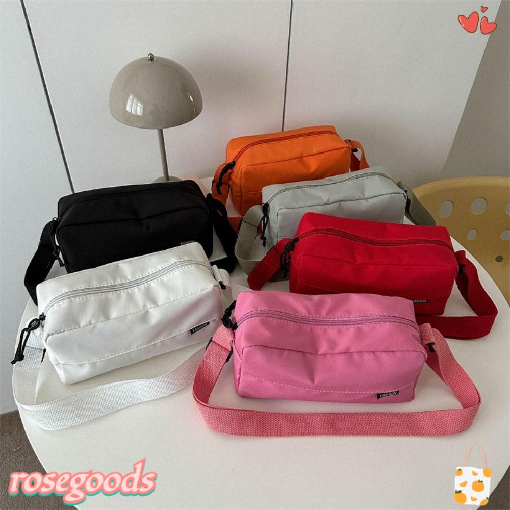 ROSE Túi Đeo Chéo Bằng Vải Oxford Siêu Nhẹ Sức Chứa Lớn Thời Trang Cho Nữ