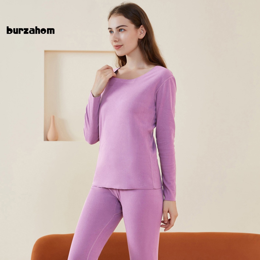 Set 2 Món Đồ Lót Unisex Vải Lông Cừu Màu Trơn Cổ Chữ V Không Để Lại Dấu Vết Chống Lạnh Kích Thước Lớn Mặc Hàng Ngày