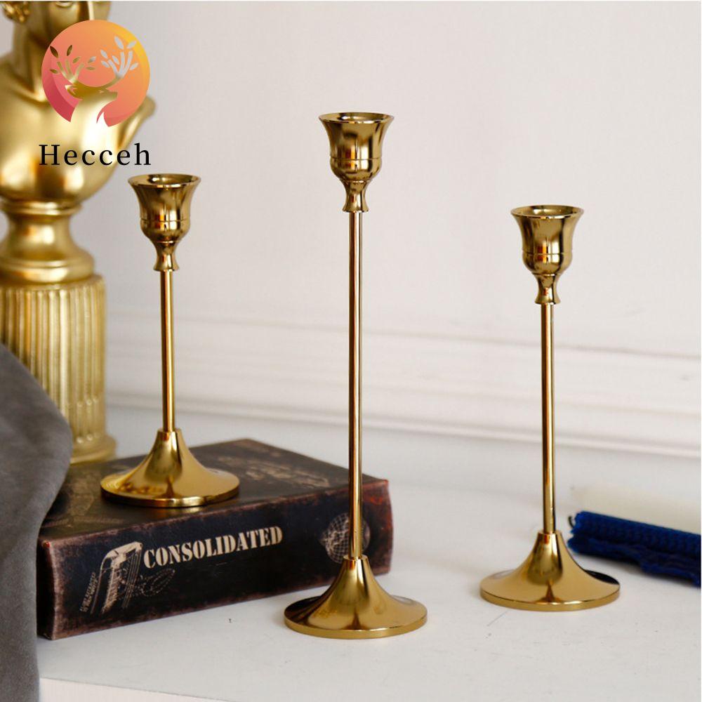 HECCEH Giá Đỡ Đèn Cầy Bằng Gỗ Candelabra Độc Đáo Trang Trí Nhà Cửa / Tiệc Cưới