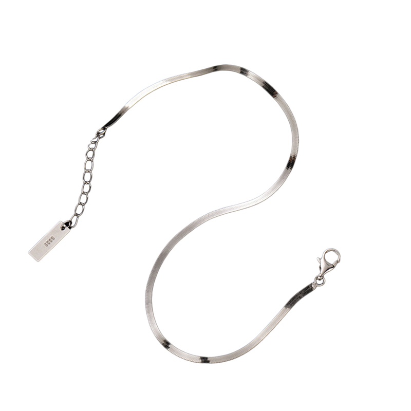 Ygt Lắc Chân Bằng Thép Titan Màu Bạc Đơn Giản Thời Trang Đi Biển Mùa Hè