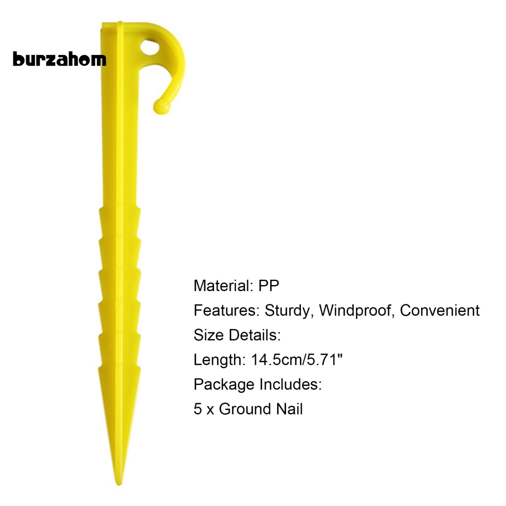 Set 5 Cọc Dựng Lều Chuyên Dụng Chất Lượng Cao