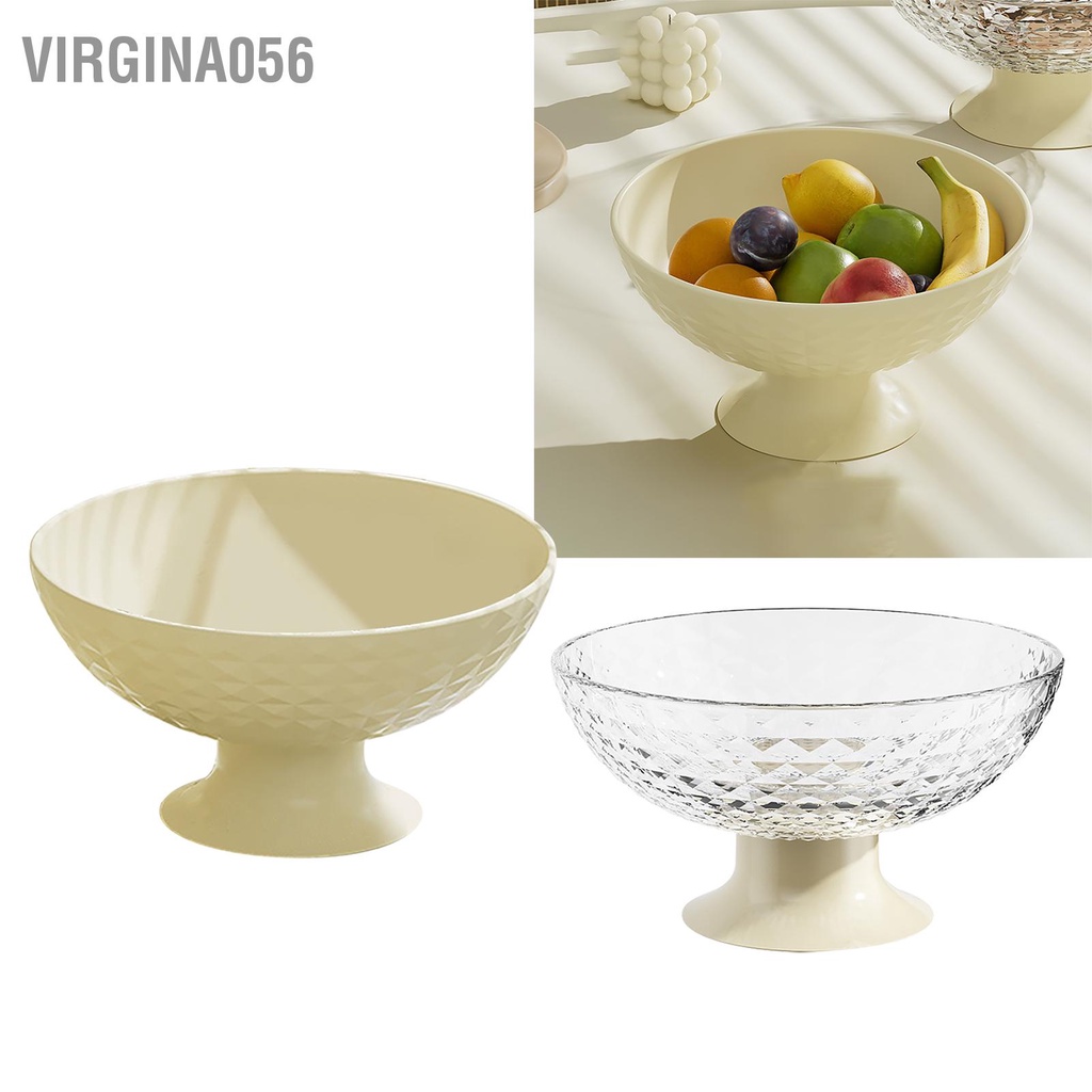 Virgina056 Khay Trái Cây Kẹp Bát Đĩa Chân Nhựa Đồ Ăn Nhẹ Rau Củ Quả Rổ Cho Quầy Bếp Bàn Phòng