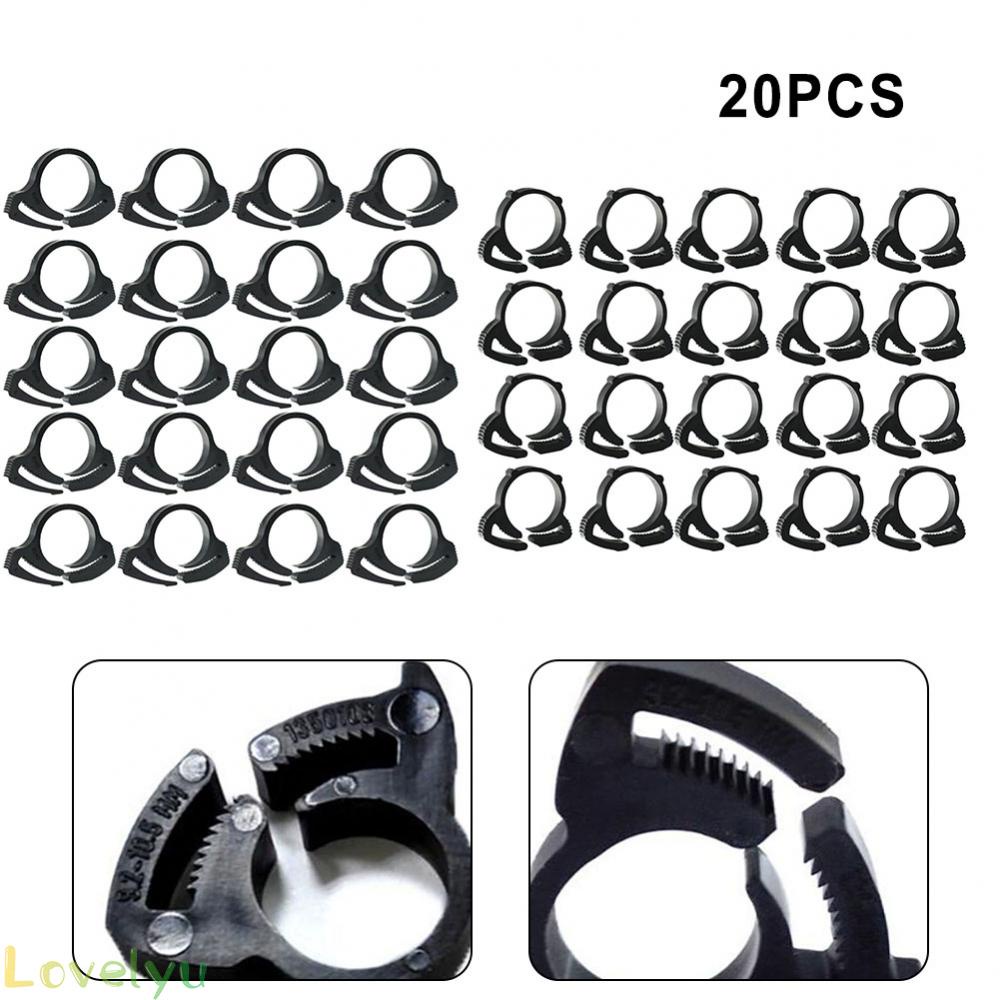 ⭐READY STOCK ⭐20pcs Clip Nylon Snap Fit Plastic Ratchet Clamp Irrigation Garden Hose Pipe