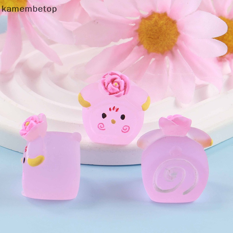 Bộ 5 Đồ trang trí Bánh Kem Dạ Quang Mini Bằng Nhựa Resin Màu Sắc Ngẫu Nhiên Trang Trí Sân Vườn / Nhà Búp Bê DIY