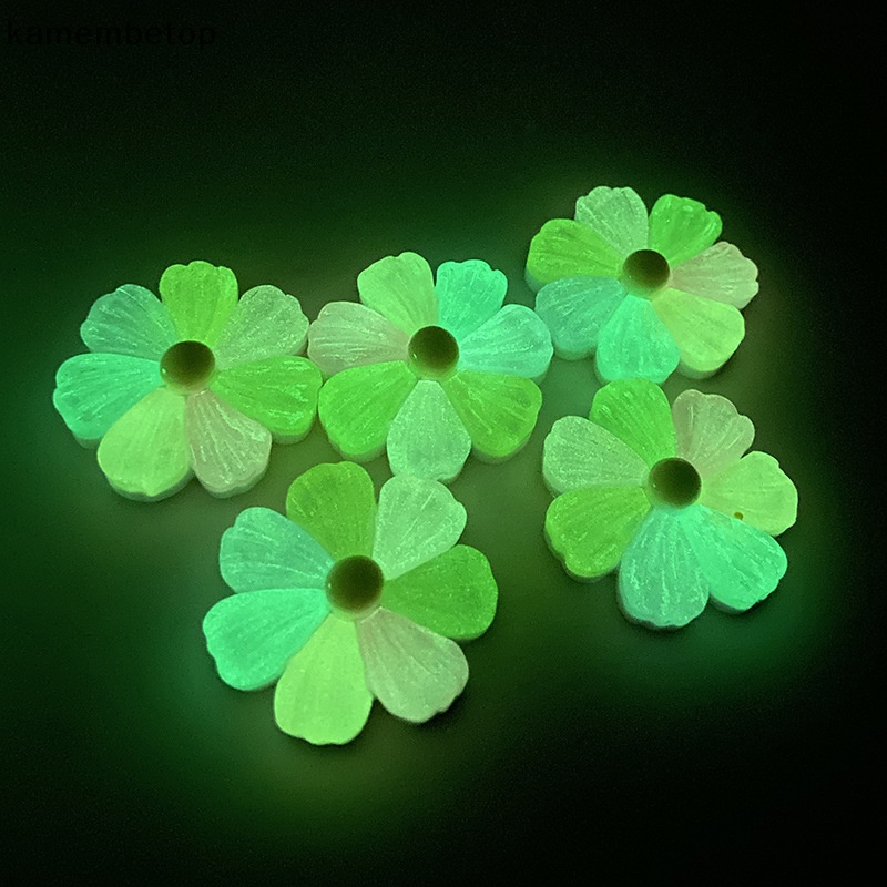 Bộ 2 Kẹp Tóc Nhựa Phát Quang Hình Hoa Trang Trí Sổ Tay DIY