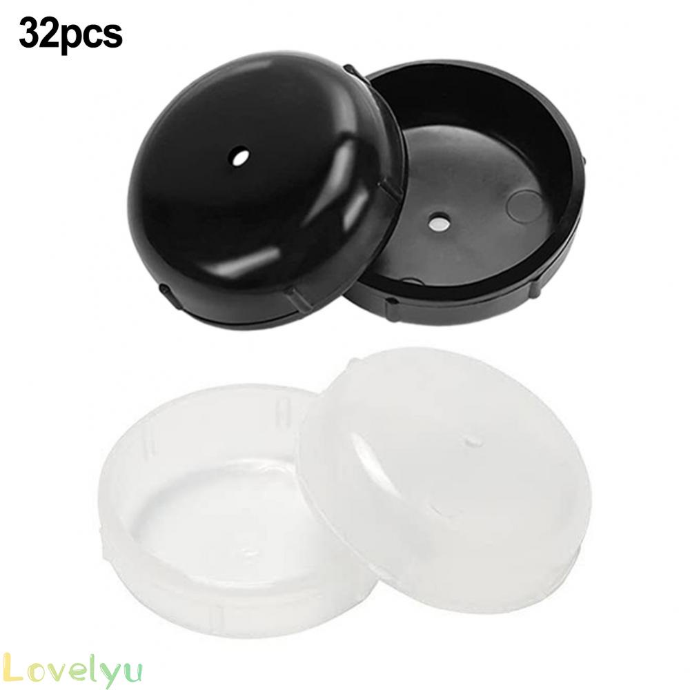 ⭐READY STOCK ⭐Noise Free 32 Pack 1 1/2 Wrought Iron Furniture Feet Caps Chair Leg Floor Glides