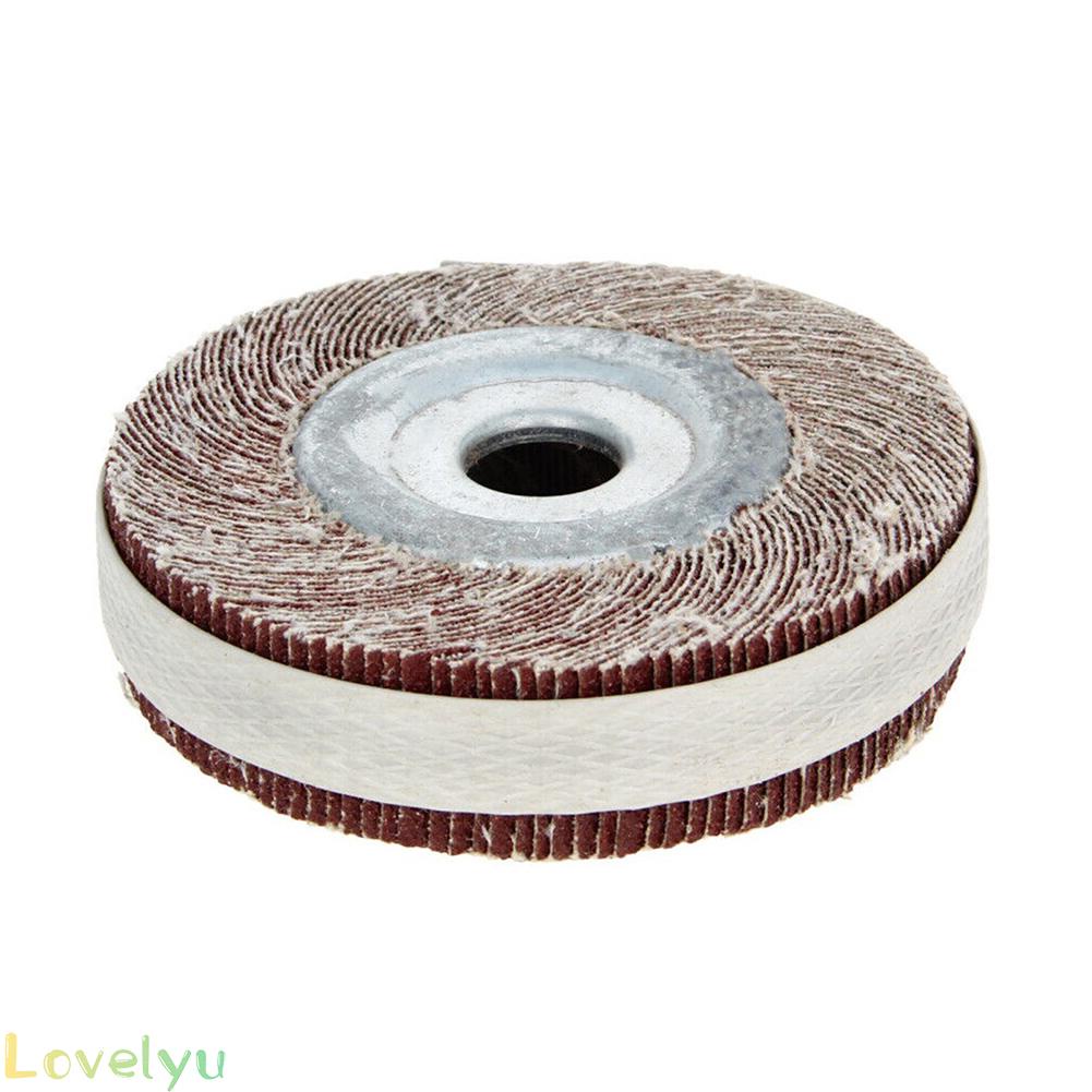 ⭐READY STOCK ⭐4inch Flap Wheel Sanding Disc Emery Cloth Abrasive Polishing for Metal Wood
